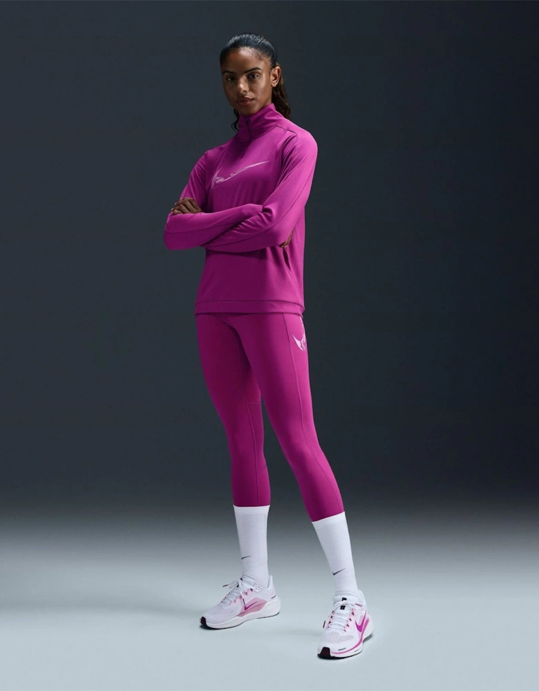 Fast Solid Patterned High Rise Compression Leggings