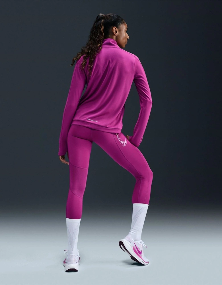 Fast Solid Patterned High Rise Compression Leggings