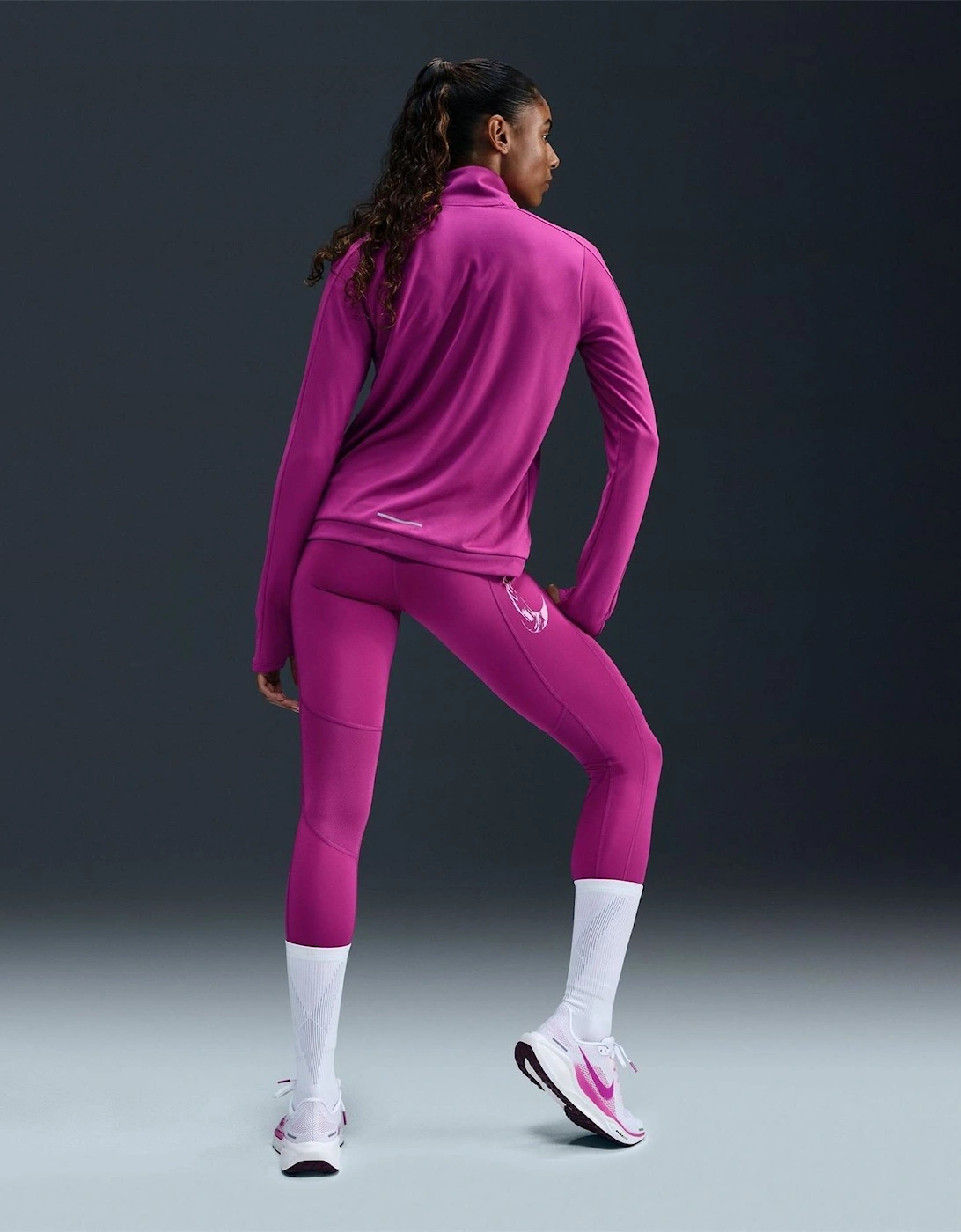 Fast Solid Patterned High Rise Compression Leggings
