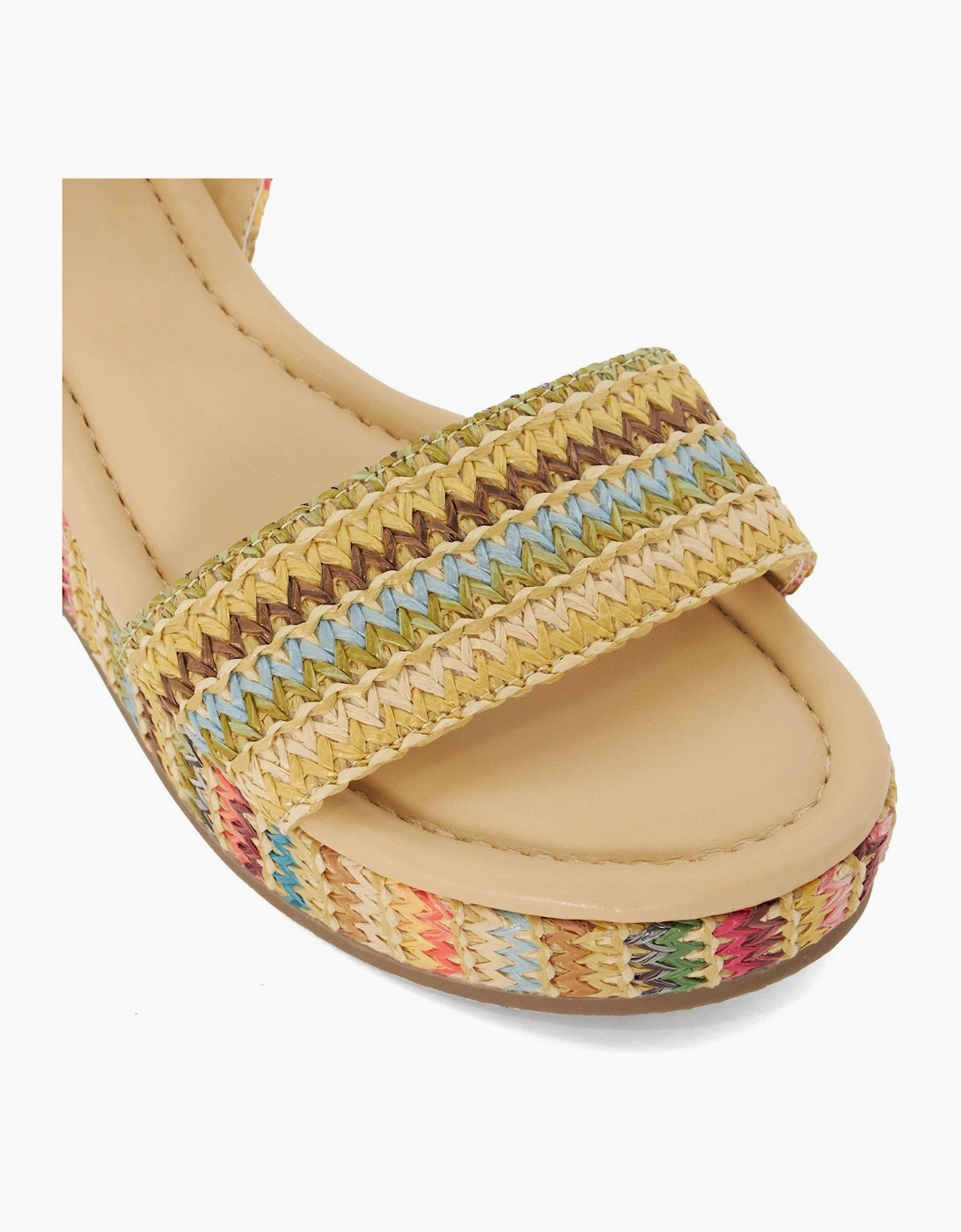 Lo Lazer Open Toe Flat Slide Sandals
