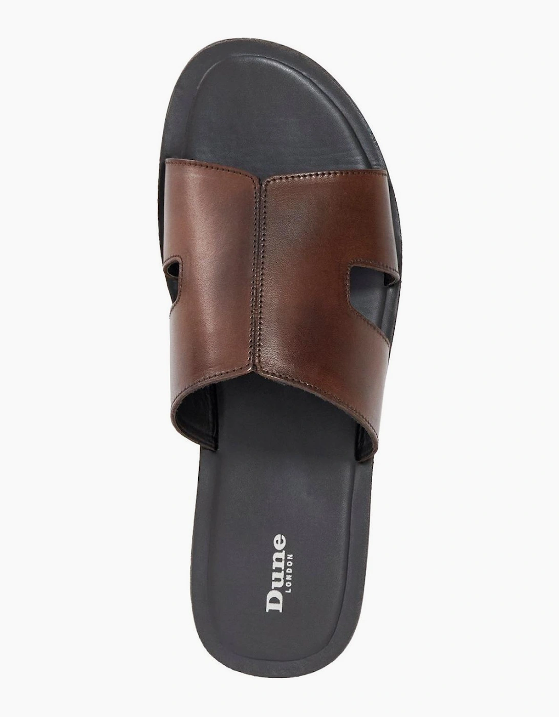 Men's Itos Leather Flat Sandals Open Toe Flat Sandals