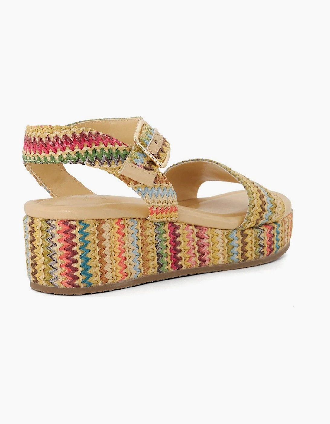 Lo Lazer Open Toe Flat Slide Sandals