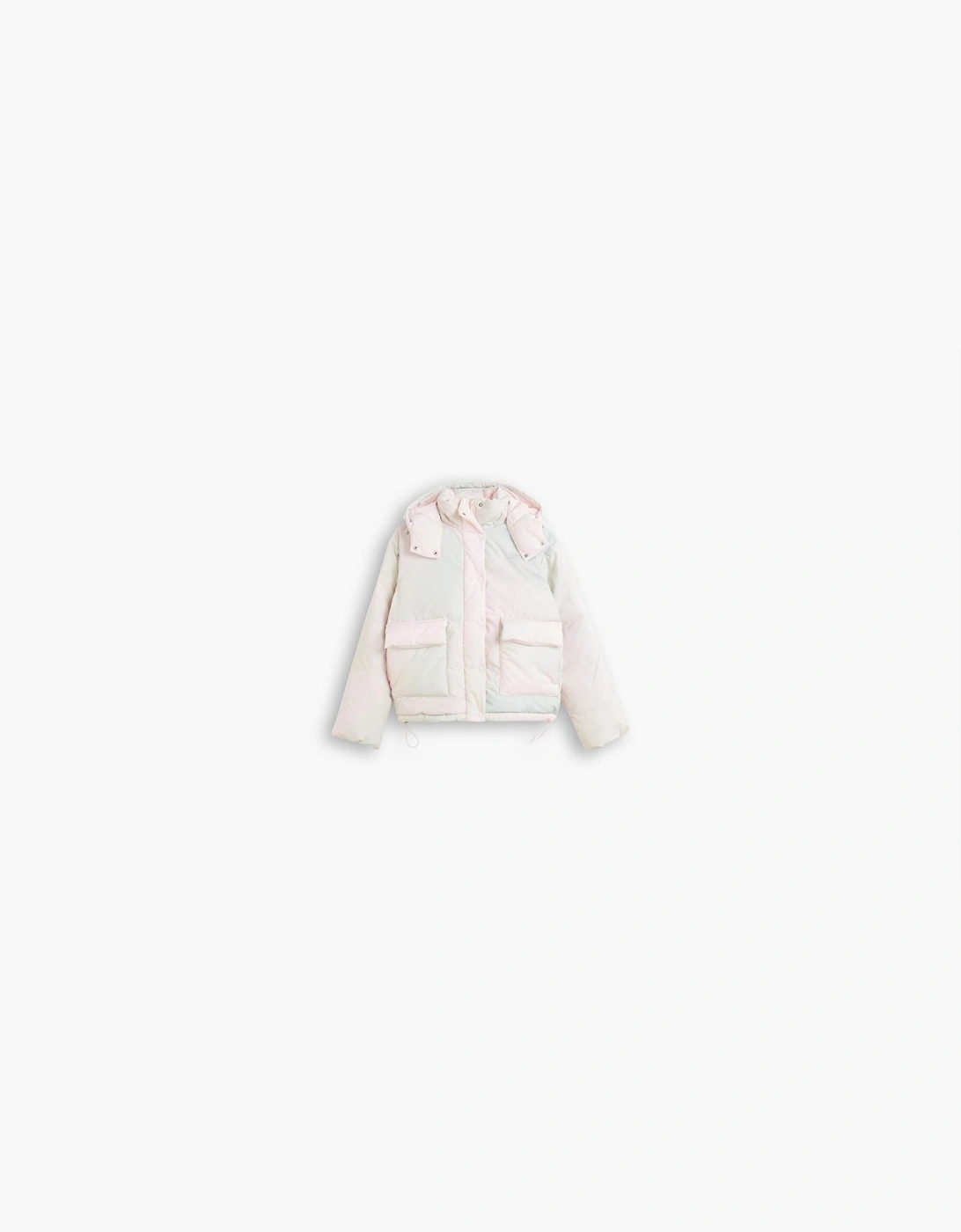 Cropped Hooded Long Sleeve Down Short Puffer Jacket, 7 of 6