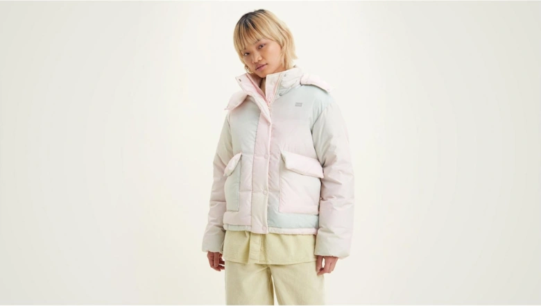 Cropped Hooded Long Sleeve Down Short Puffer Jacket