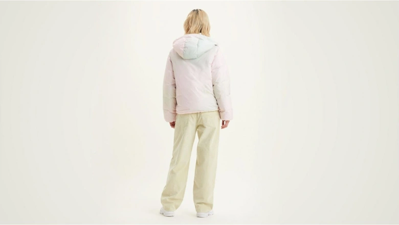 Cropped Hooded Long Sleeve Down Short Puffer Jacket