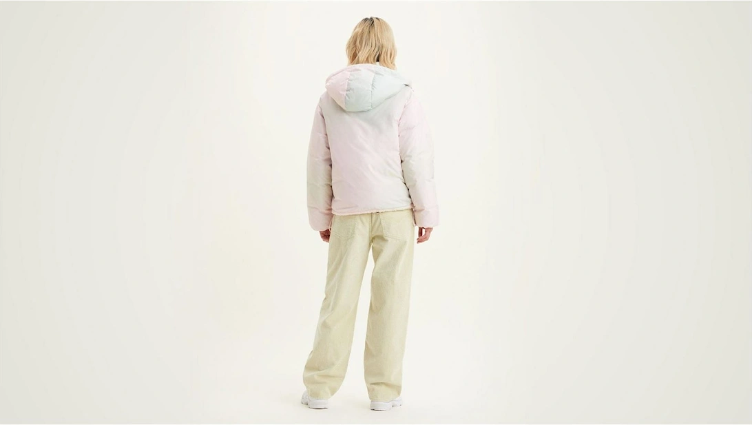 Cropped Hooded Long Sleeve Down Short Puffer Jacket