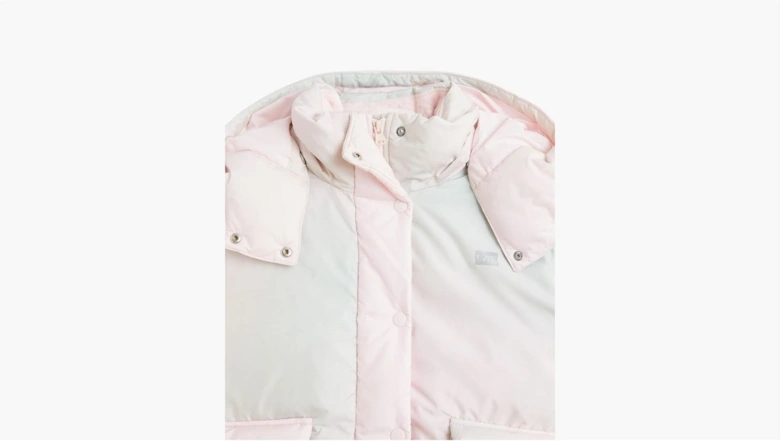 Cropped Hooded Long Sleeve Down Short Puffer Jacket