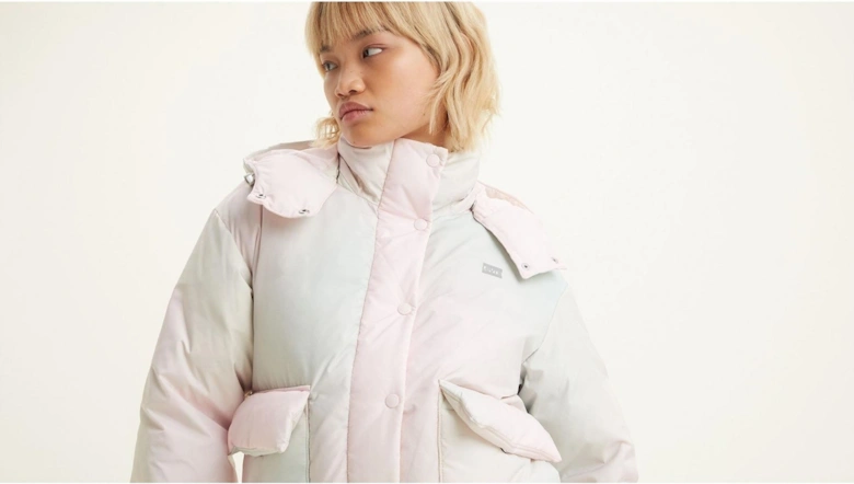 Cropped Hooded Long Sleeve Down Short Puffer Jacket