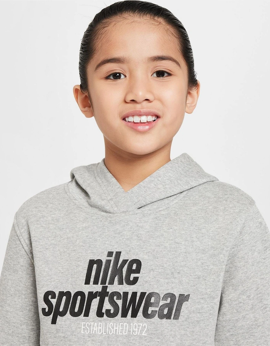 Text Graphic Hooded Long Sleeve Sweatshirt