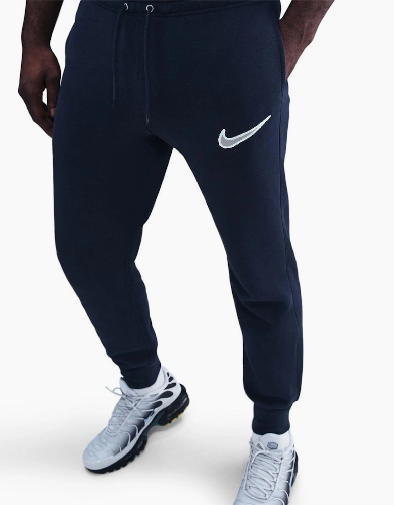 Club Solid Patterned Slim Joggers