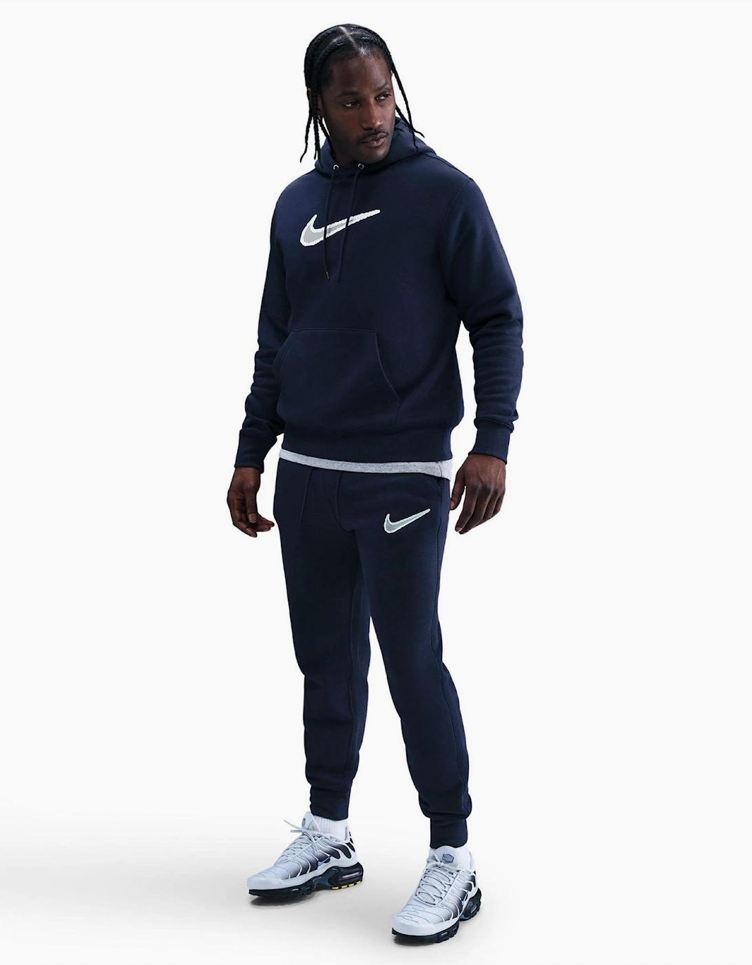 Club Solid Patterned Slim Joggers