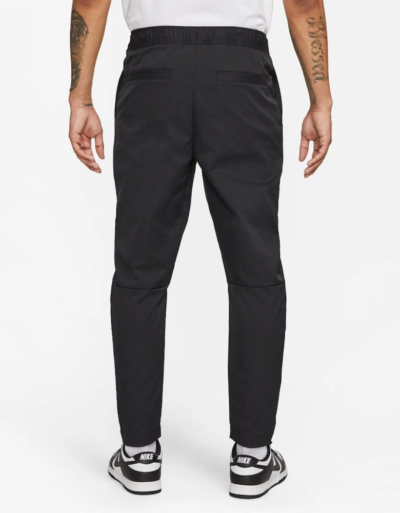 Solid Patterned Tapered Track Pants