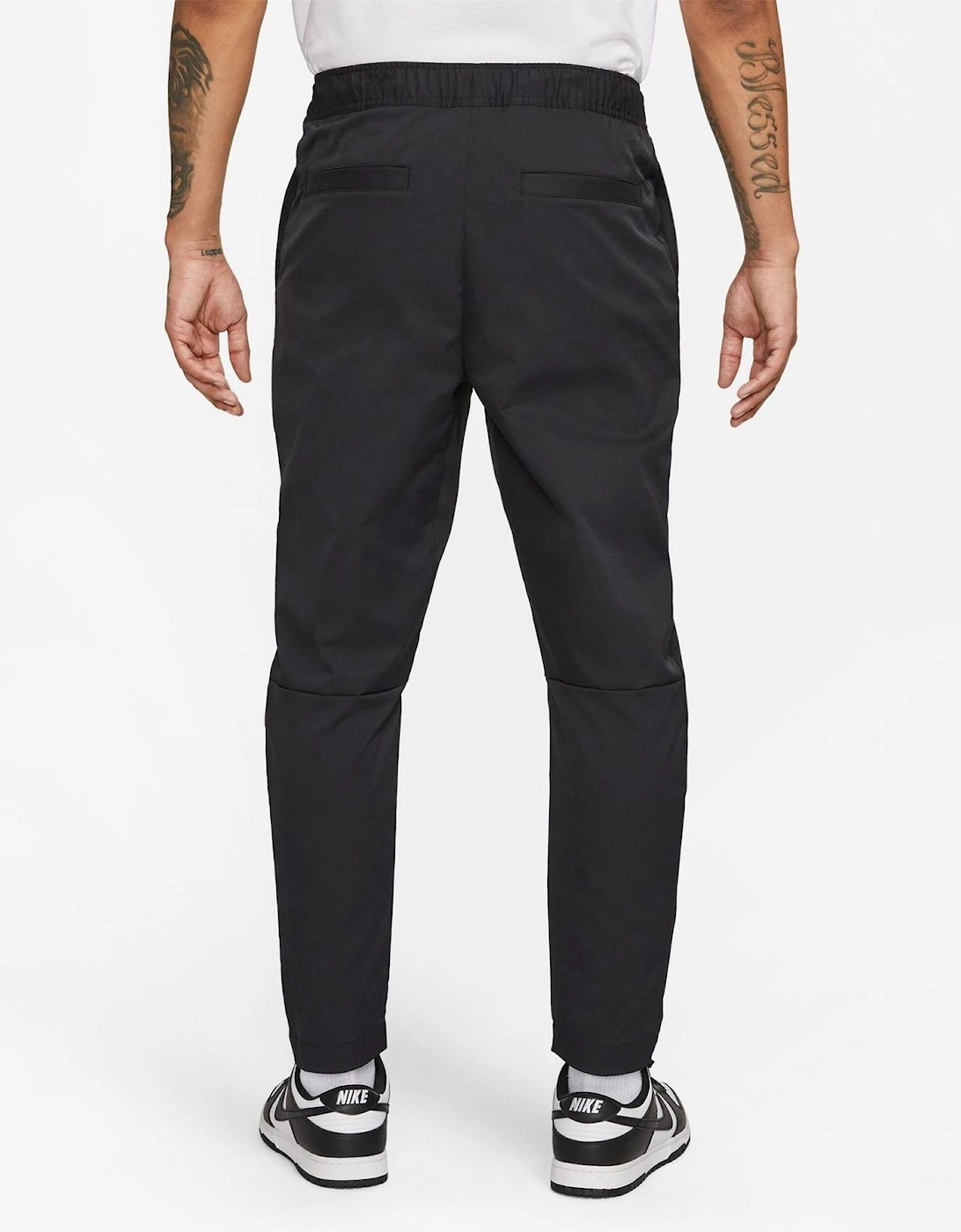 Solid Patterned Tapered Track Pants