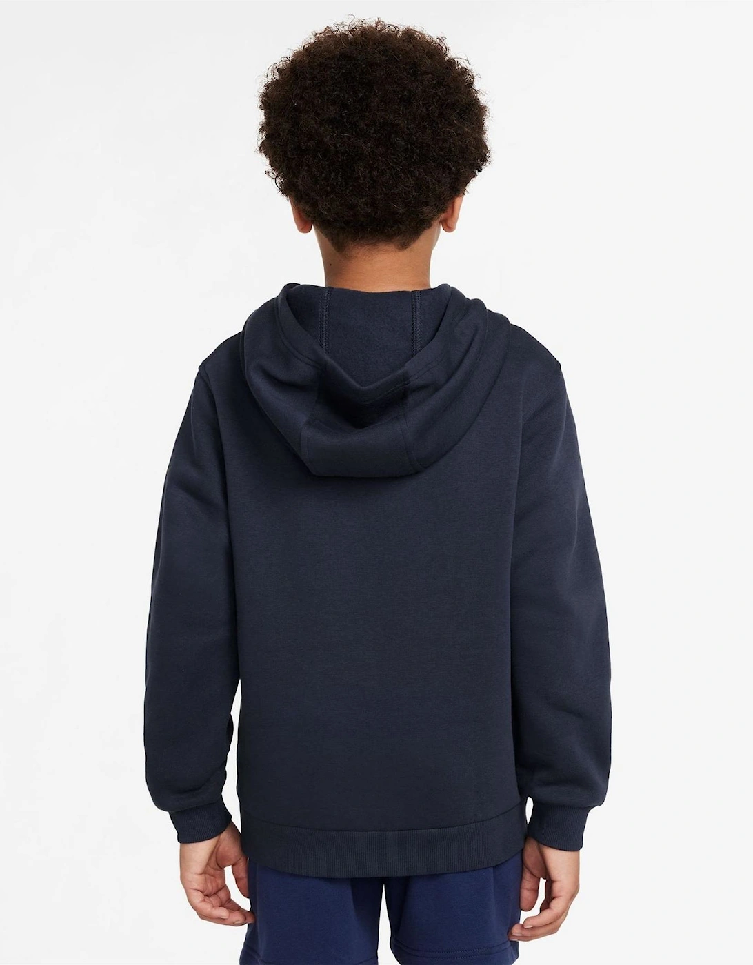 Club Fleece Logo Print Hooded Long Sleeve Sweatshirt