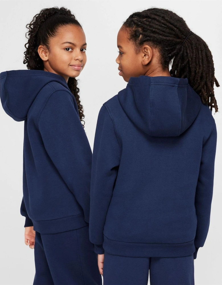 Club Fleece Logo Print Hooded Long Sleeve Sweatshirt