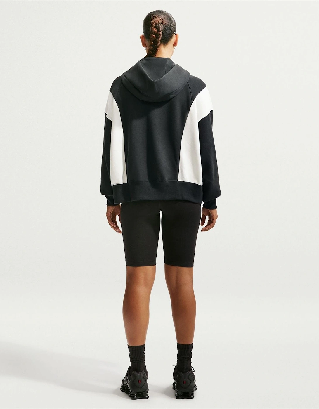 Wordmark Graphic Hooded Long Sleeve Sweatshirt