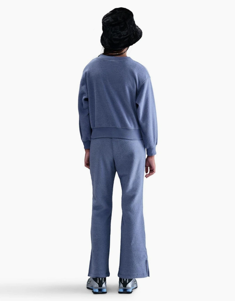 V-Neck Three-Quarter Sleeve Cuff Warm Sweatshirt