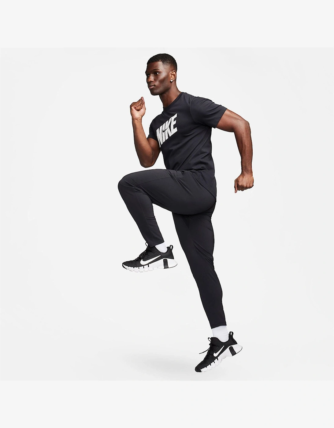 DF Flex Solid Patterned Slim Track Pants