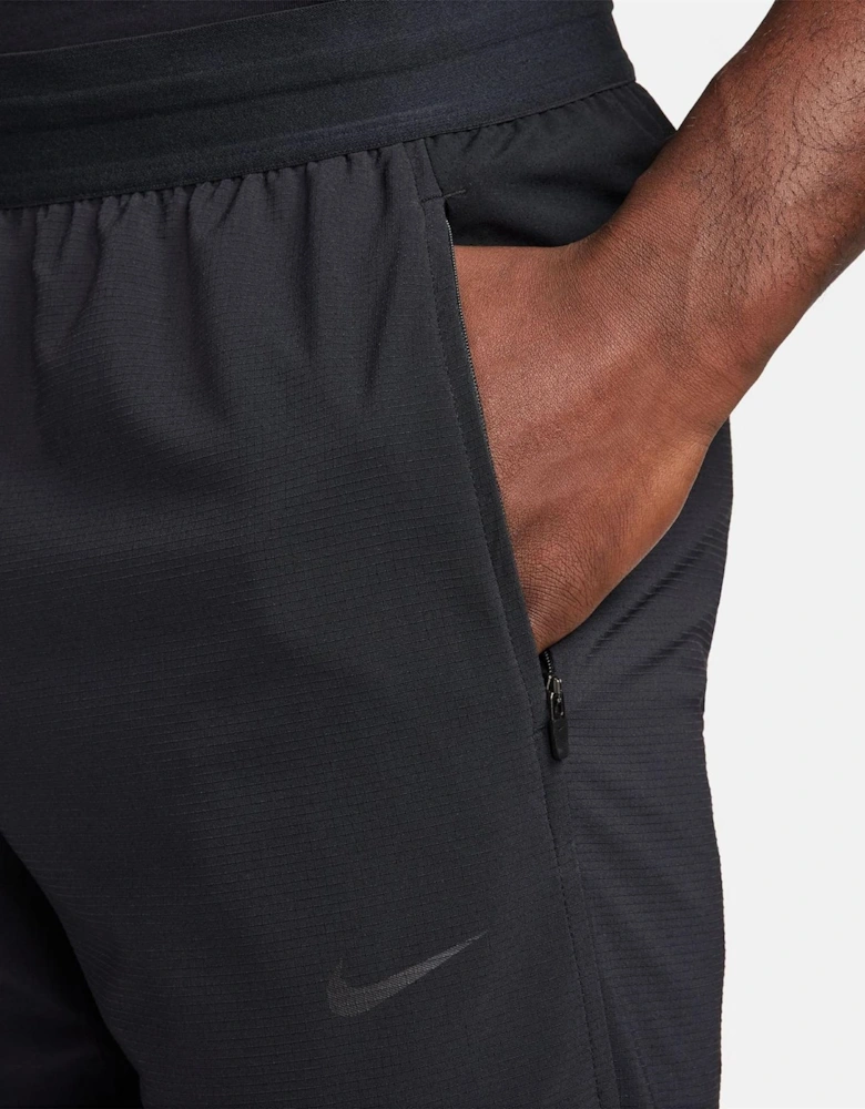 DF Flex Solid Patterned Slim Track Pants