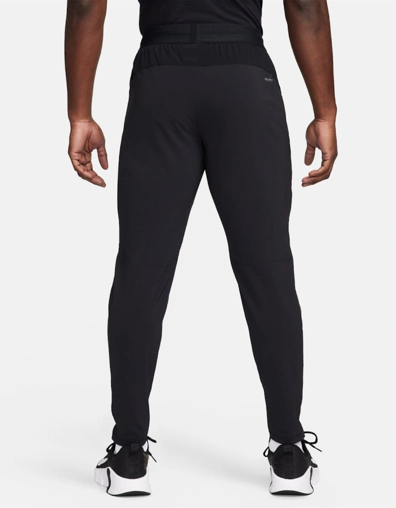 DF Flex Solid Patterned Slim Track Pants
