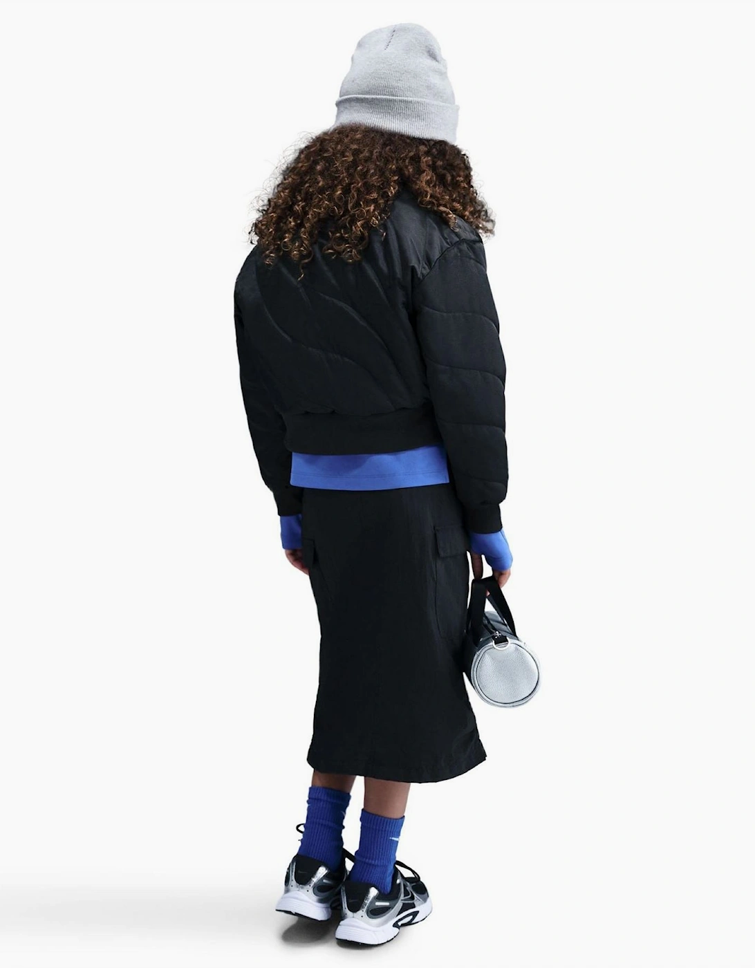 Solid Patterned Zipped Pocket Ribbed Cuff Windbreaker Jacket