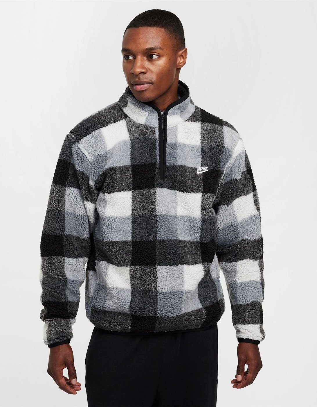 Mock Neck High Collar Long Sleeve Warm Sweatshirt, 7 of 6