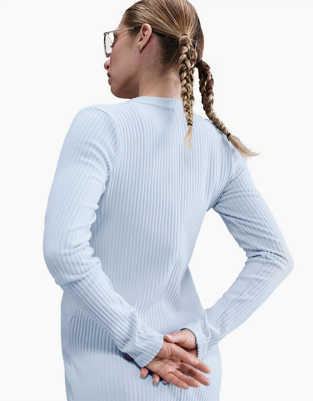 Stitched Detail V-Neck Long Sleeve Sweater