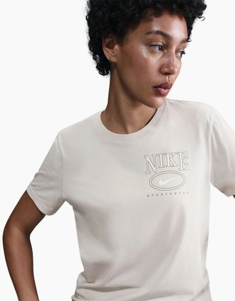 Logo Print Wordmark Crew Neck Short Sleeve Jersey T-Shirt