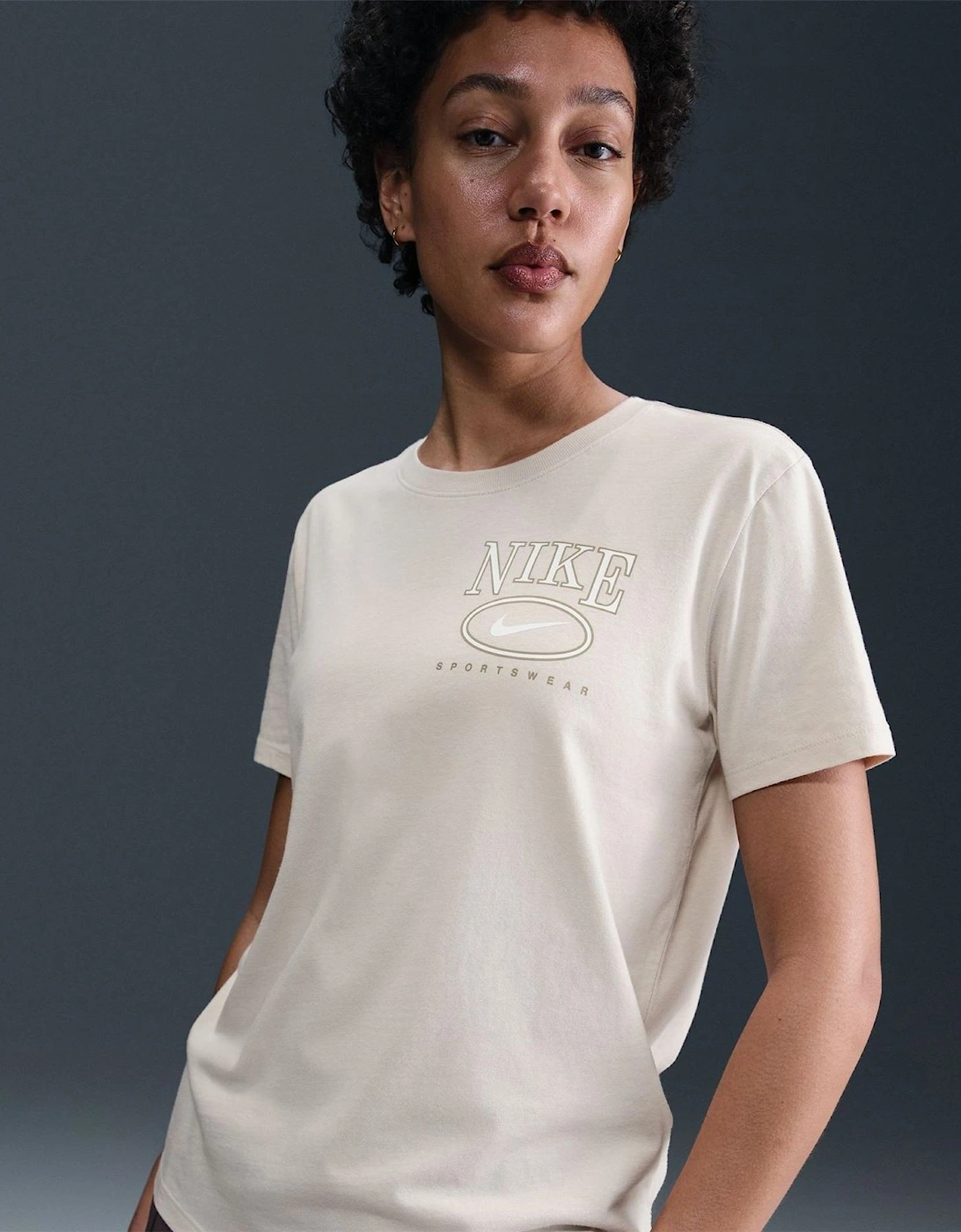 Logo Print Wordmark Crew Neck Short Sleeve Jersey T-Shirt