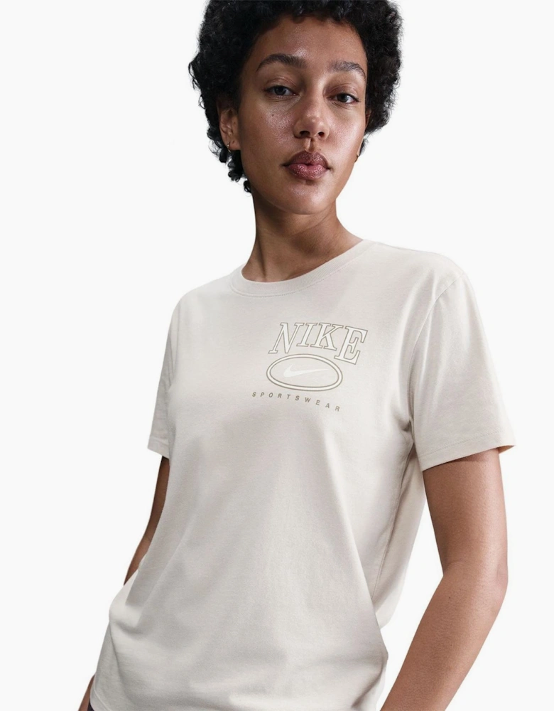 Logo Print Wordmark Crew Neck Short Sleeve Jersey T-Shirt