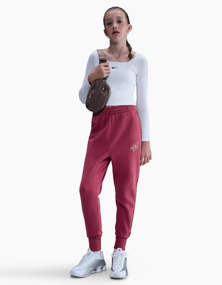 Solid Patterned Side Stripe Joggers