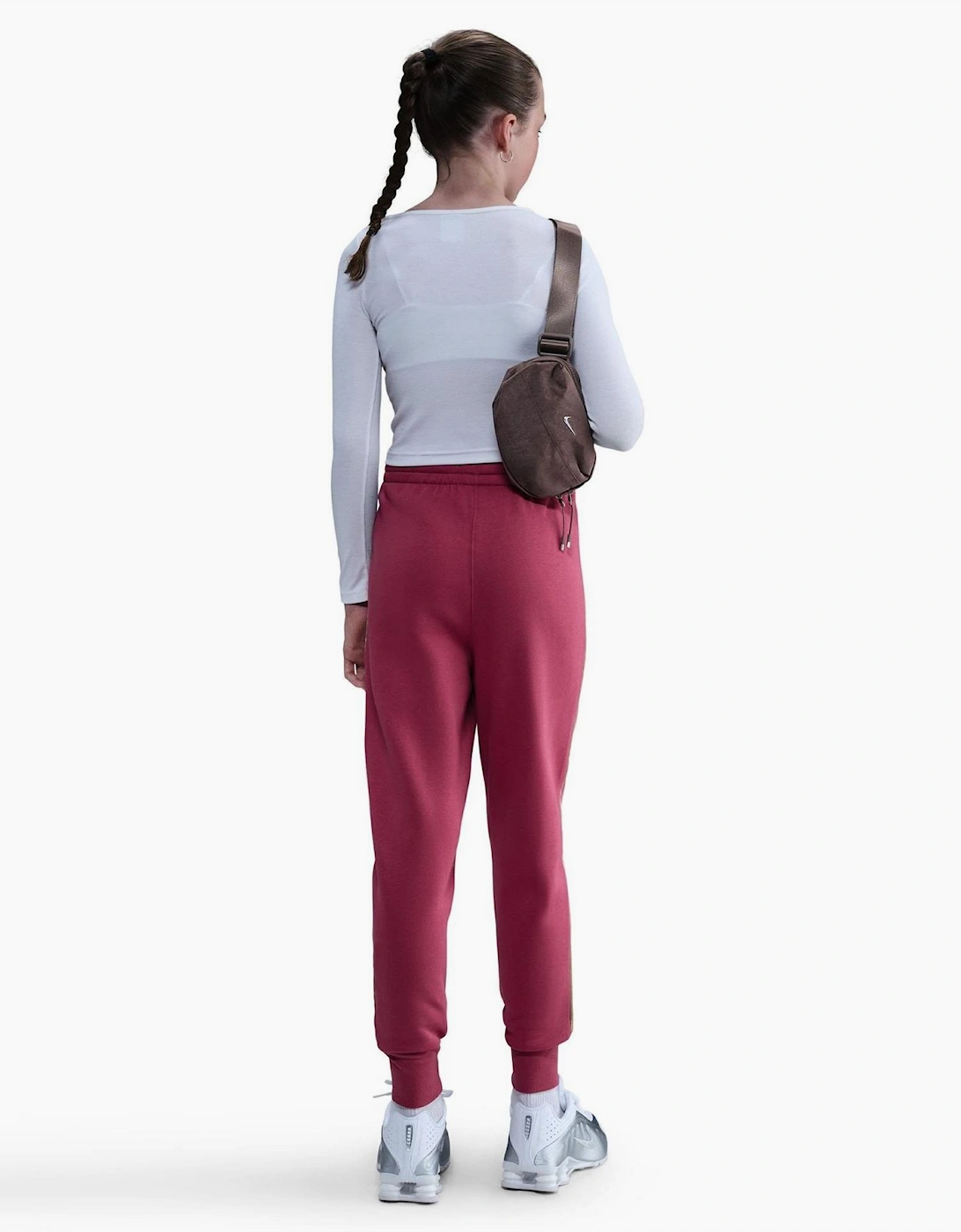 Solid Patterned Side Stripe Joggers