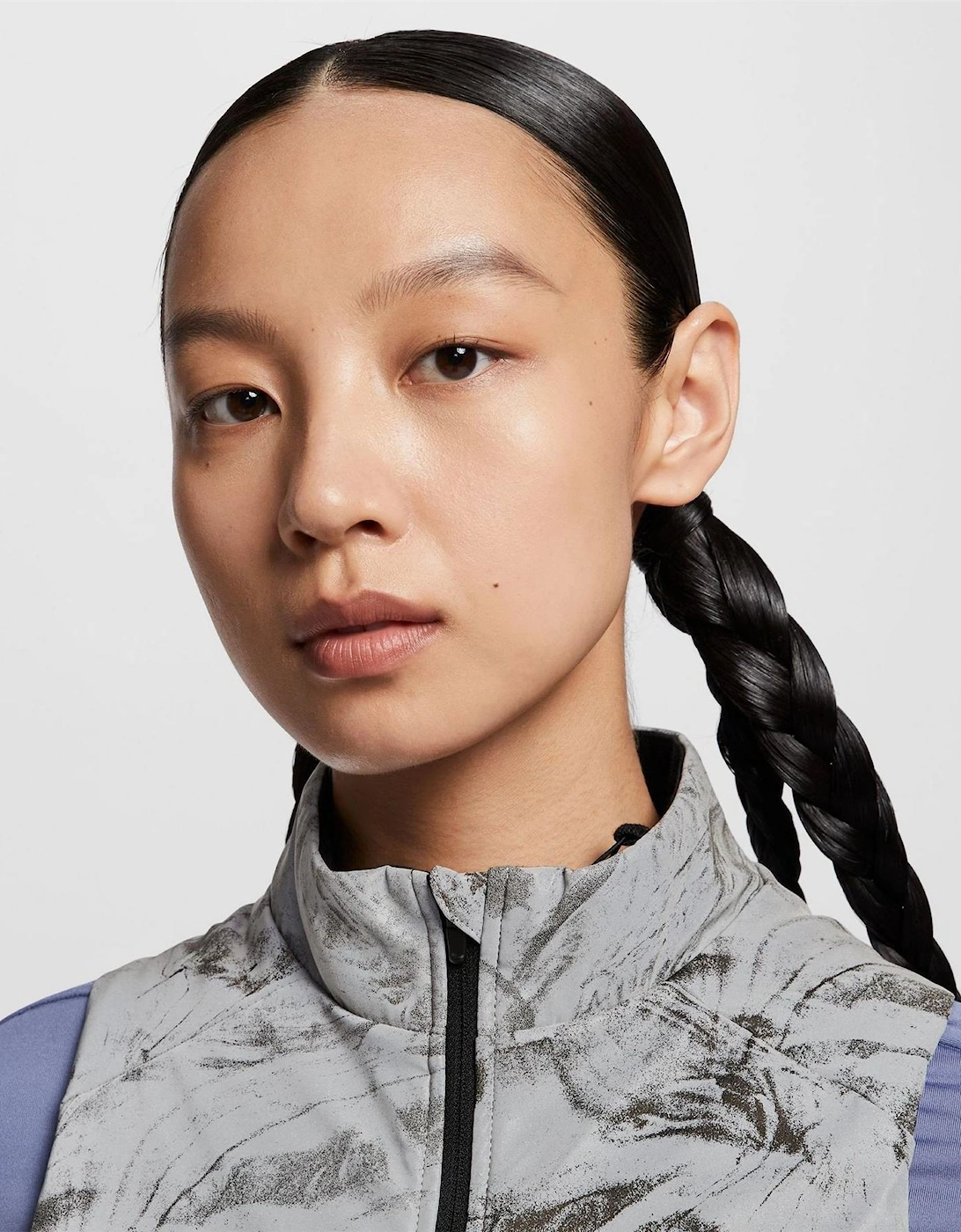 Abstract Patterned Two Zip Pocket Waist Coat