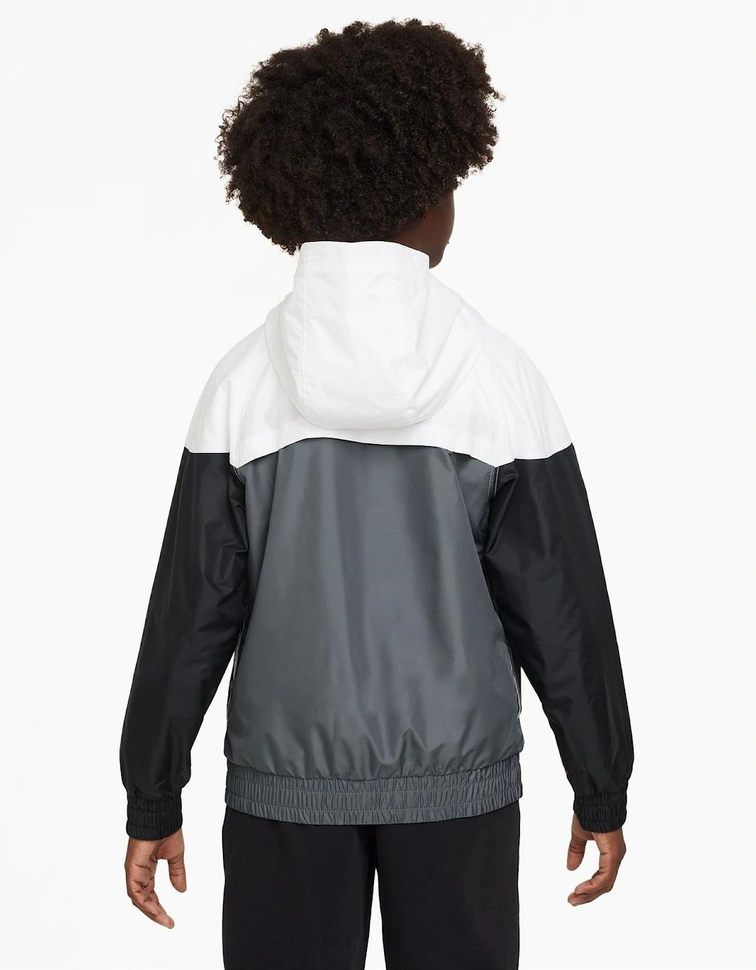 Colour Block Rain Coat with Bold Logo
