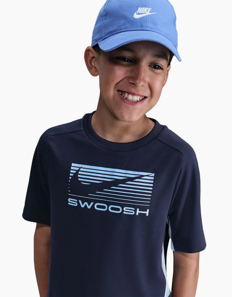 Logo Print Crew Neck Short Sleeve Jersey T-Shirt