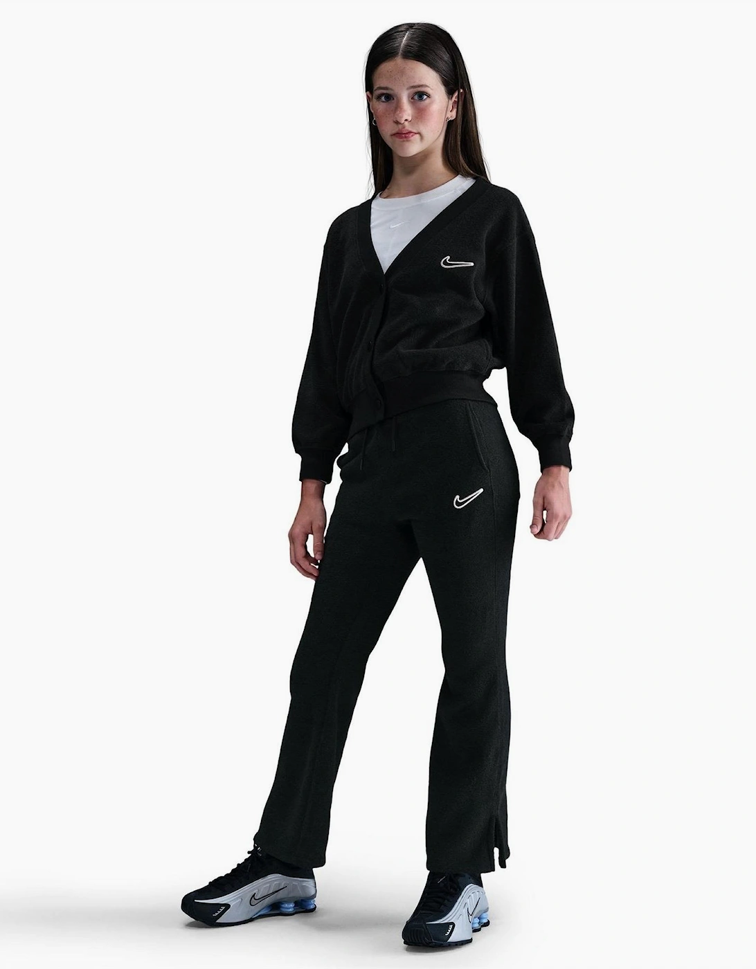 Solid Patterned Flared Slim Sweatpants