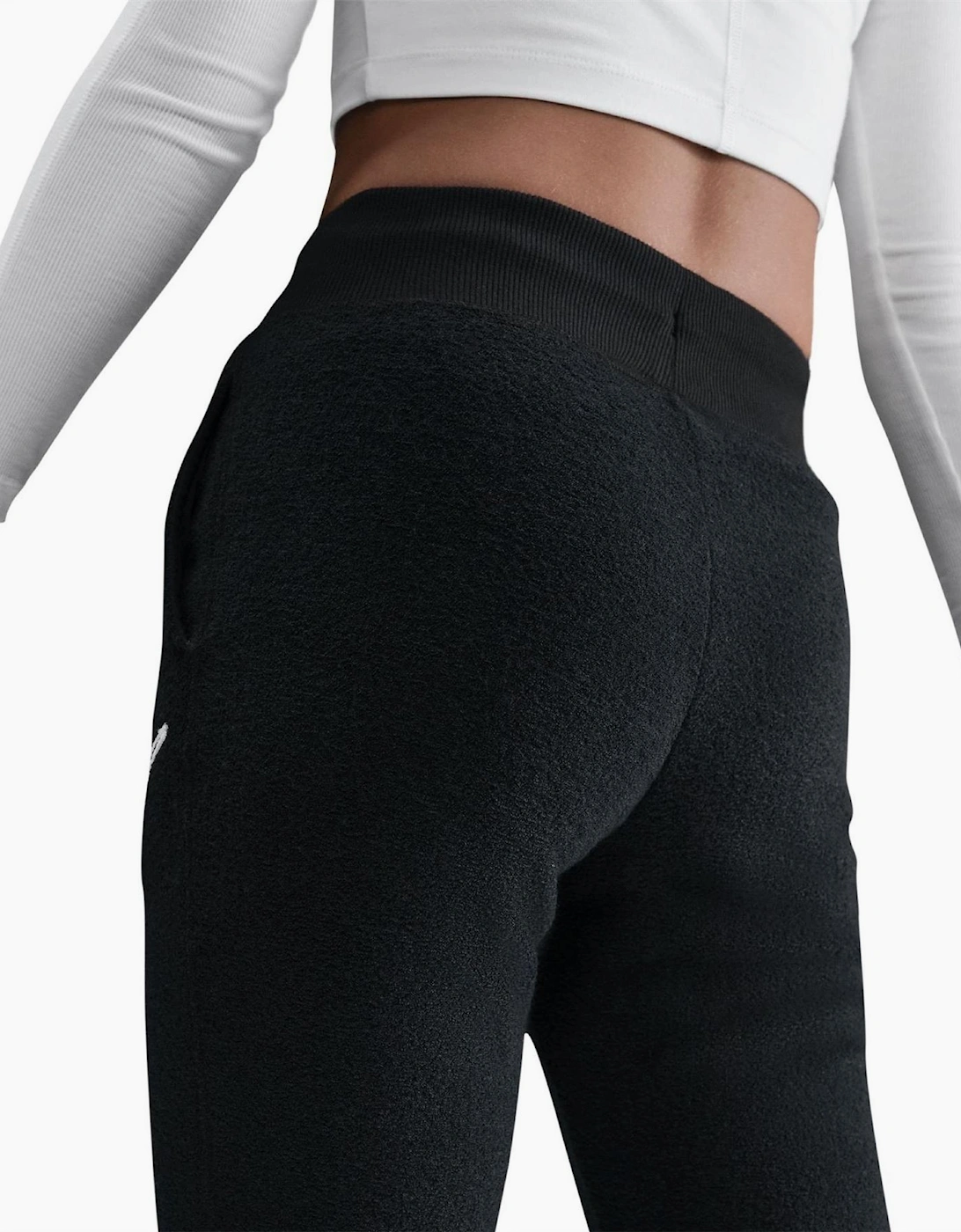 Solid Patterned Flared Slim Sweatpants