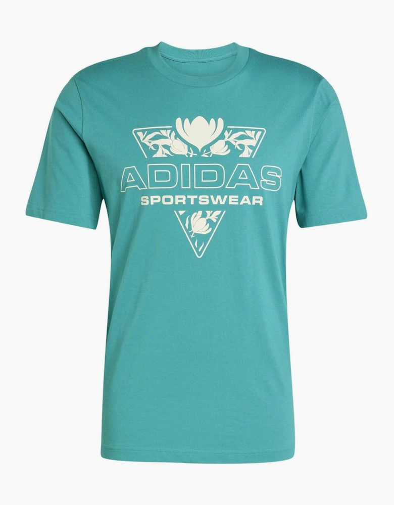 Text Graphic Crew Neck Short Sleeve Jersey Competition T-Shirt