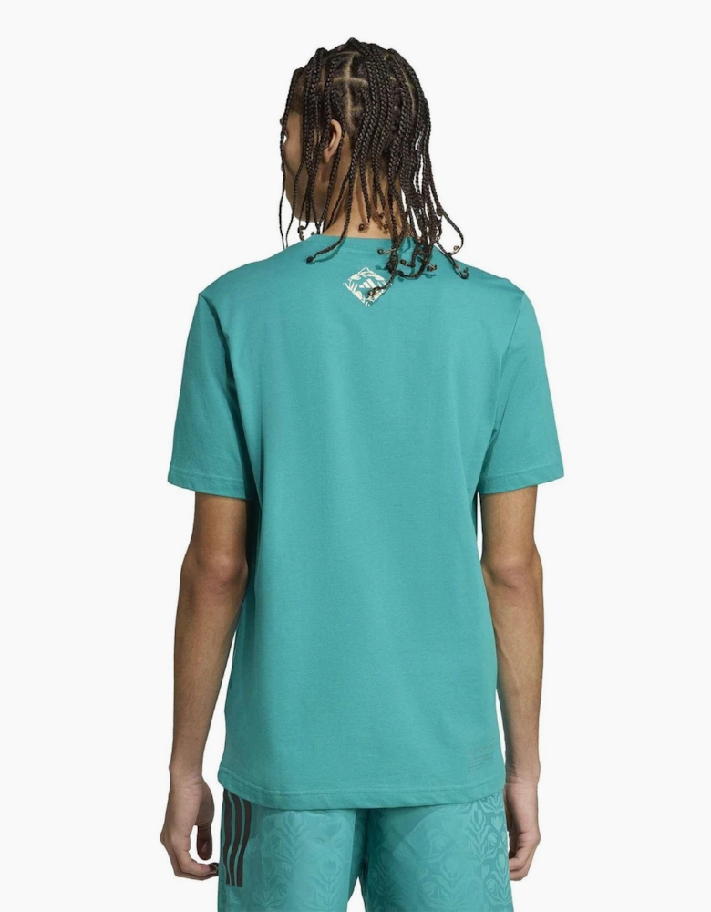 Text Graphic Crew Neck Short Sleeve Jersey Competition T-Shirt