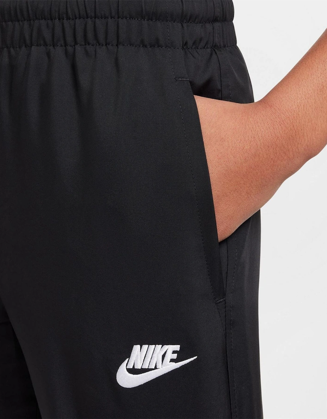 Solid Patterned Track Woven Pants