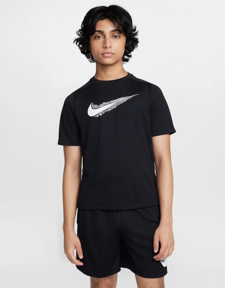 Bold Logo Crew Neck Short Sleeve Jersey T-Shirt