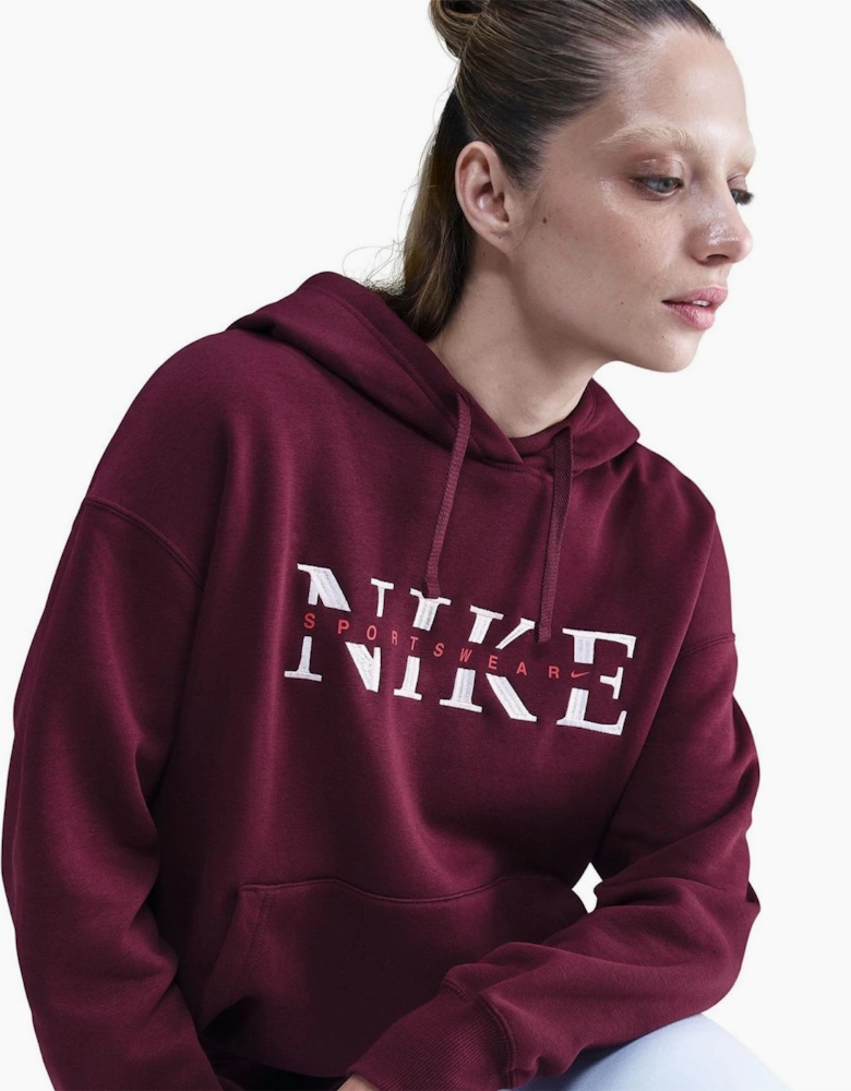 Phoenix Fleece Text Graphic Hooded Long Sleeve Sweatshirt