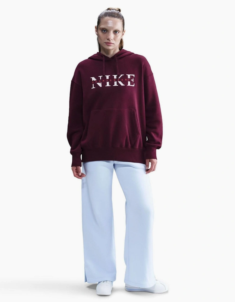 Phoenix Fleece Text Graphic Hooded Long Sleeve Sweatshirt