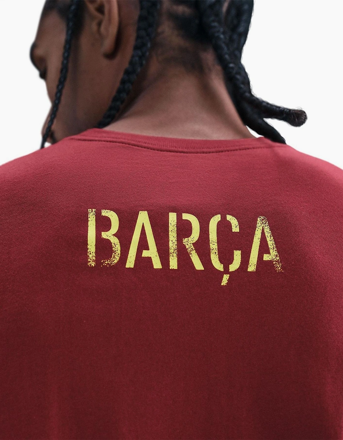 FC Barcelona Printed Logo Crew Neck Short Sleeve Jersey T-Shirt