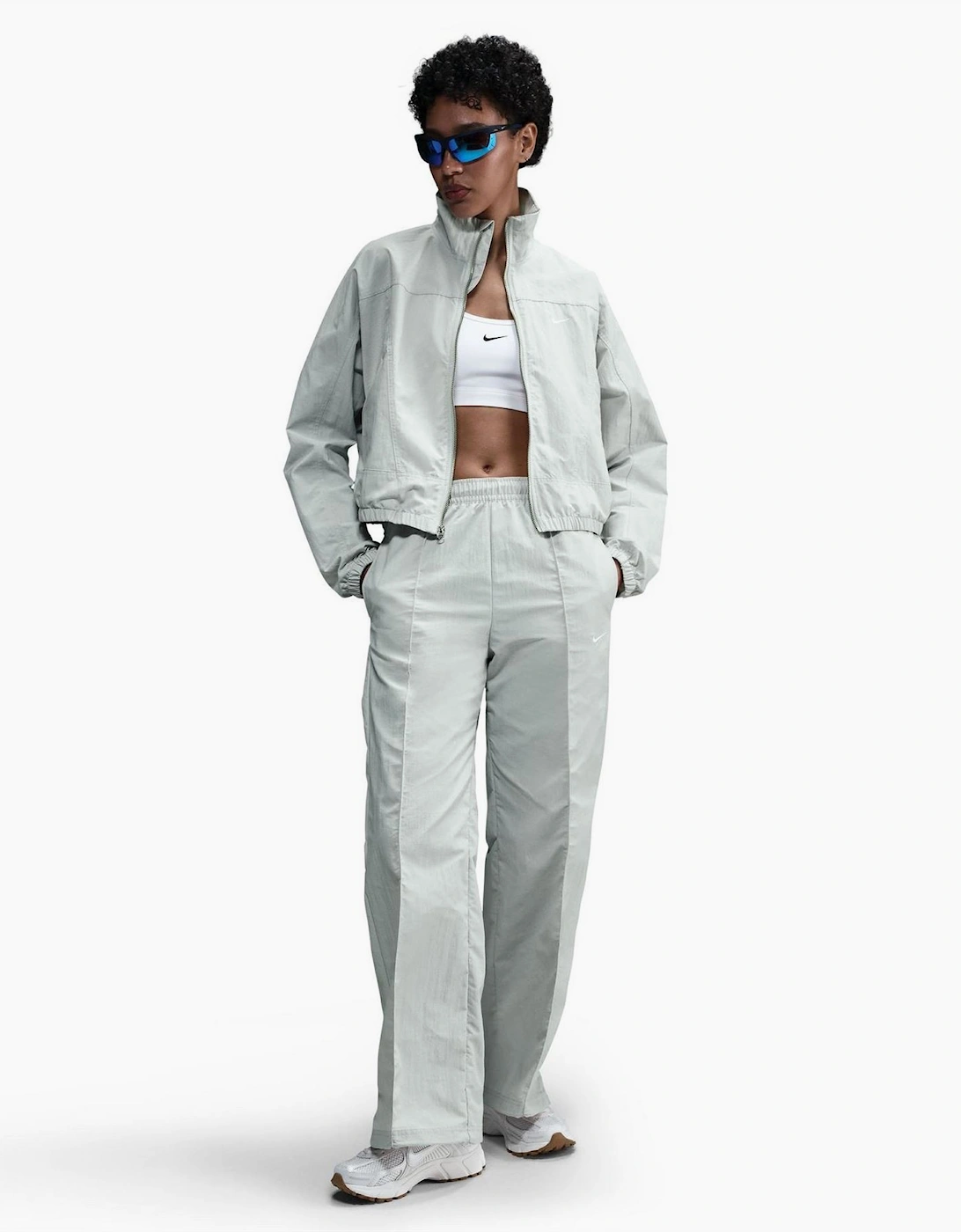 Nsw Solid Patterned Wide Fit Track Pants