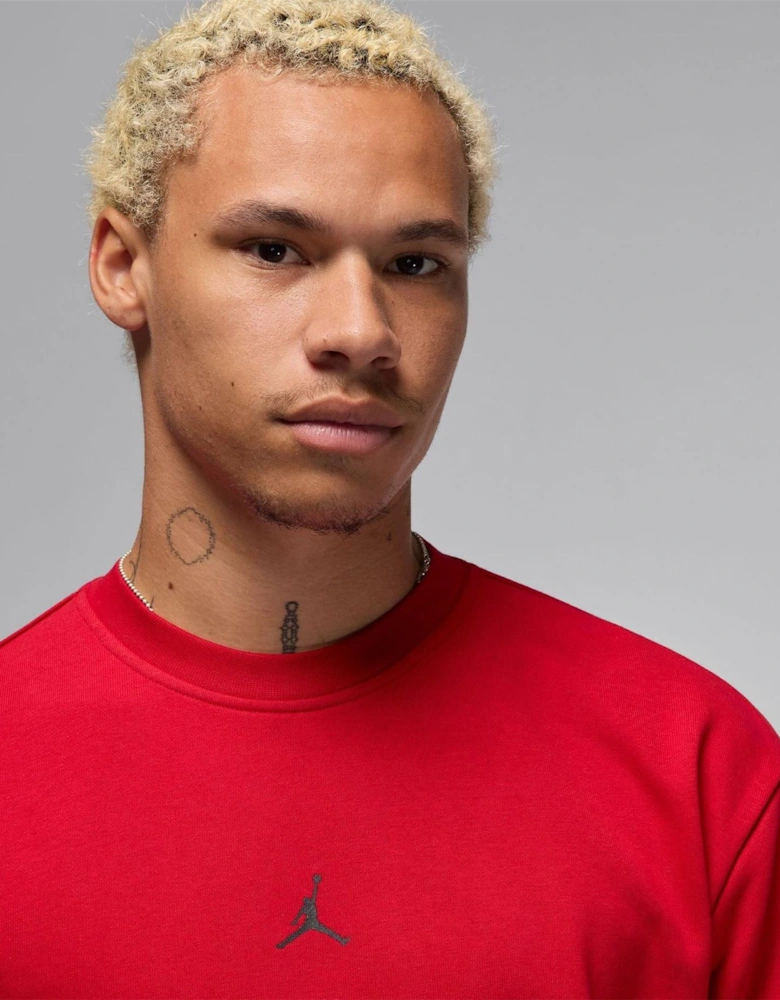 Sport Crew Neck Ribbed Collar Long Sleeve Sweatshirt