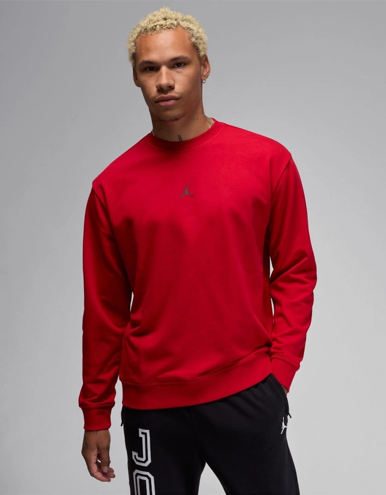 Sport Crew Neck Ribbed Collar Long Sleeve Sweatshirt
