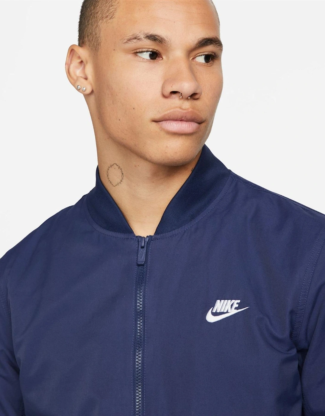 Solid Patterned Slant Pocket Ribbed Cuff Bomber Jacket
