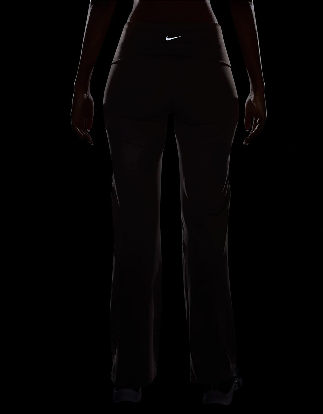 1 Hour Solid Patterned Flared Athletic Pants