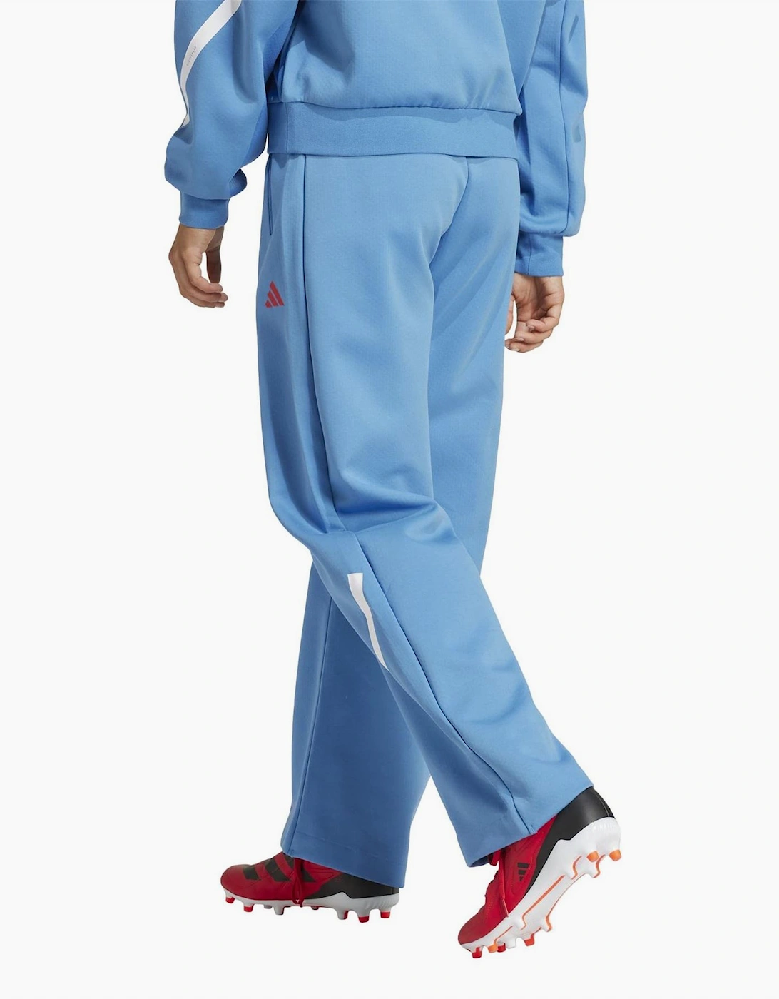 Solid Patterned Wide Fit Track Pants